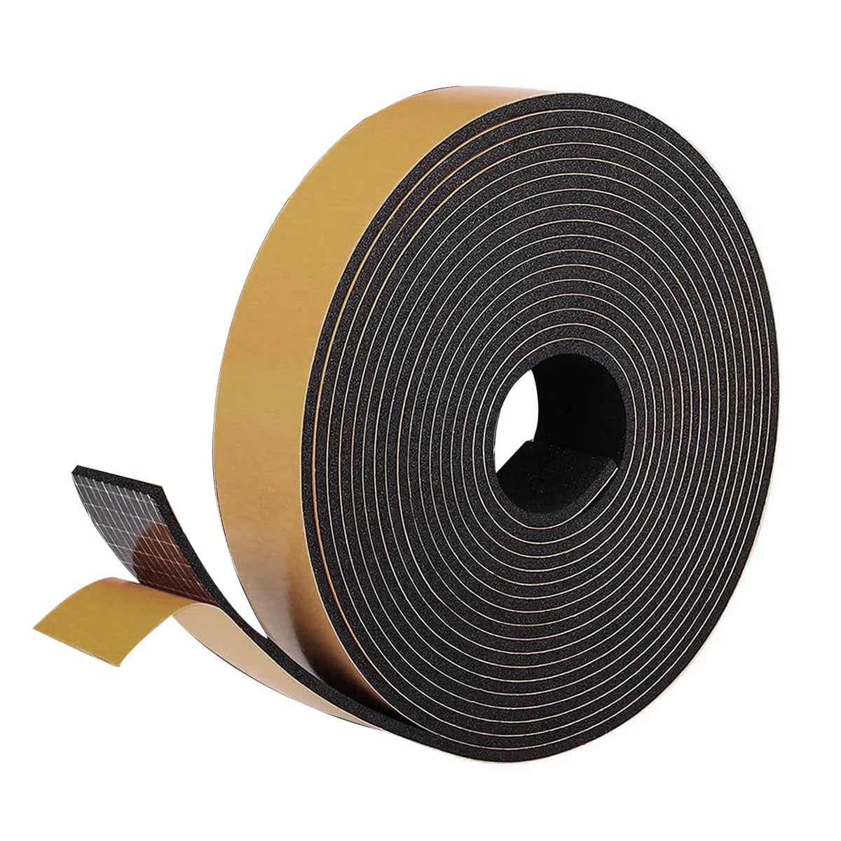 HASTHIP 16.4ft Door Seal Strip Door Bottom Sealing Strips EVA Foam Door Sweep Door Seal Gap Seals Self Adhesive Door Strips Door Seal Weather Proof Noise Reduction Door Seal for Door, Window, Gaps