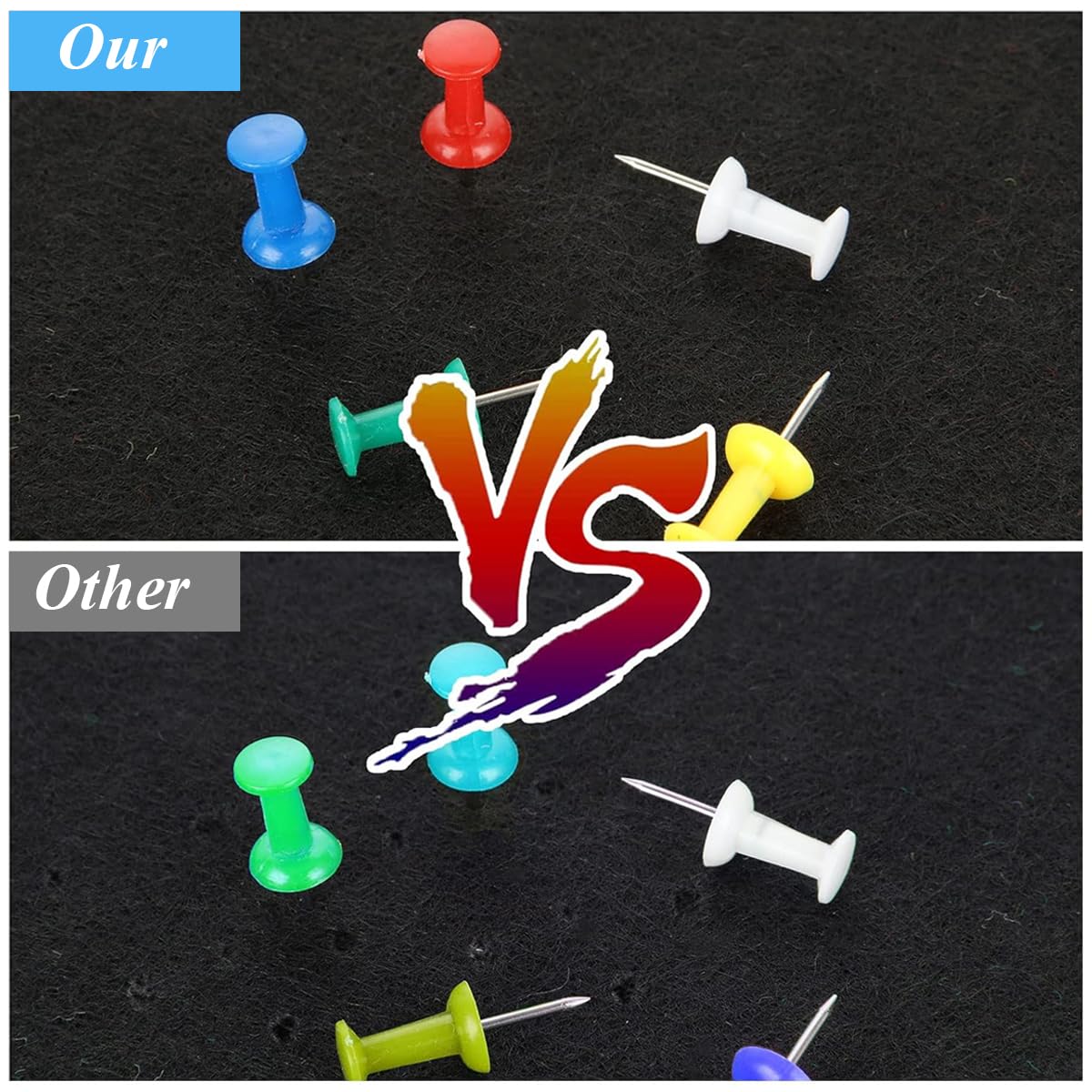 Climberty Felt Bulletin Board for Home with Self-Adhesive Design 30x30cm 168PCS Set