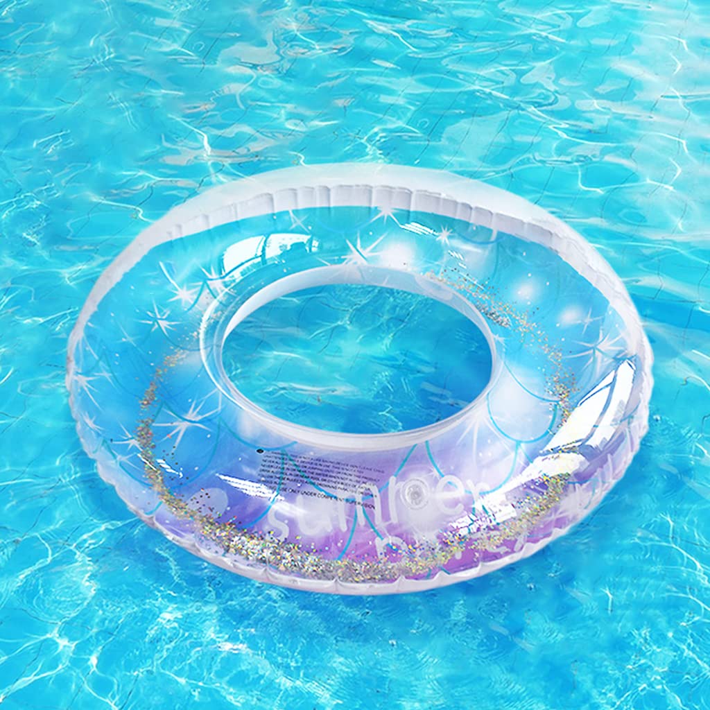 Proberos Baby Swimming Seat for 6–48 Month Use with Dual Grips PVC Float | Mermaid Tail Design