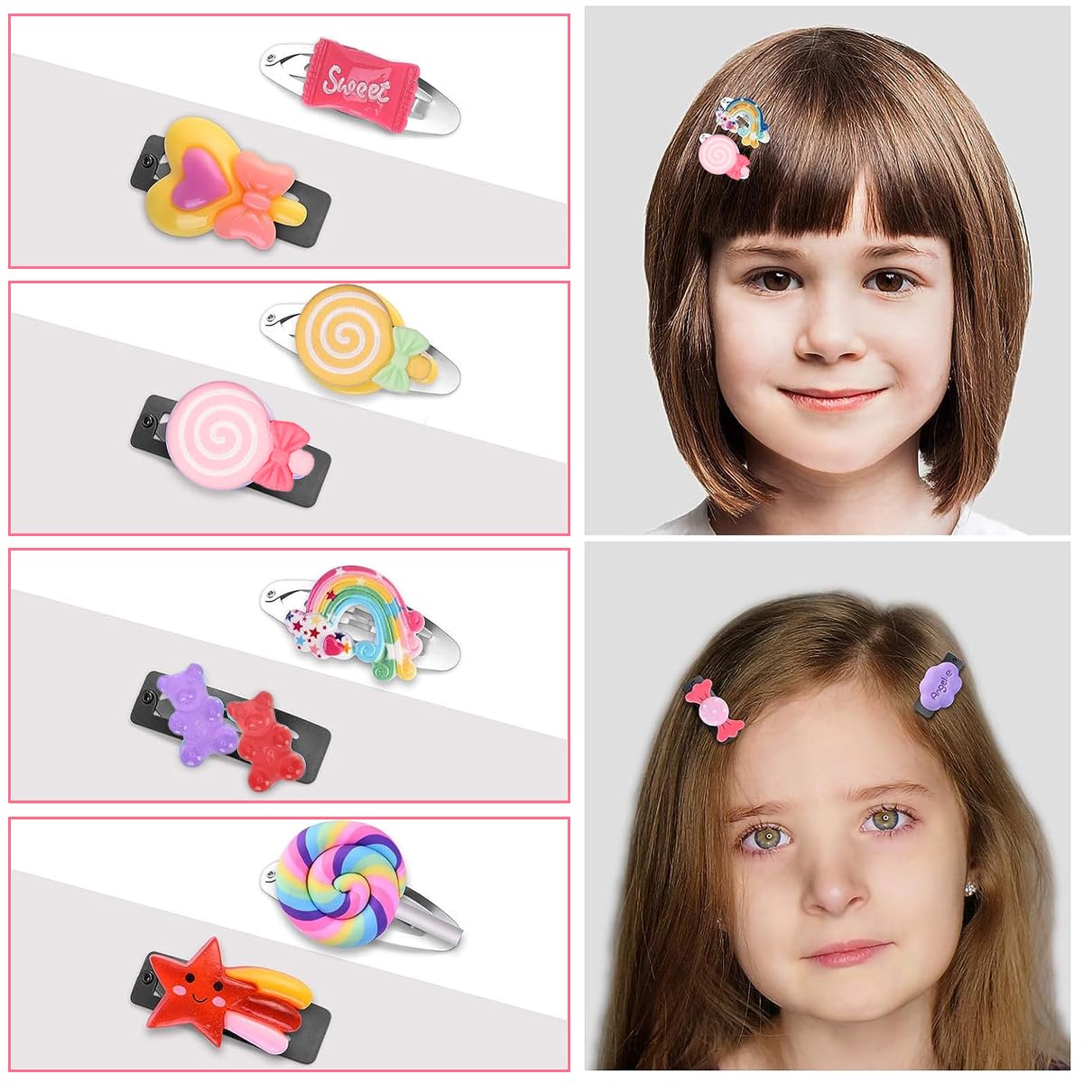 HASTHIP Resin Charms for DIY Crafts featuring Flatback Design and 30 Mixed Pieces | Cute Decorative Embellishments