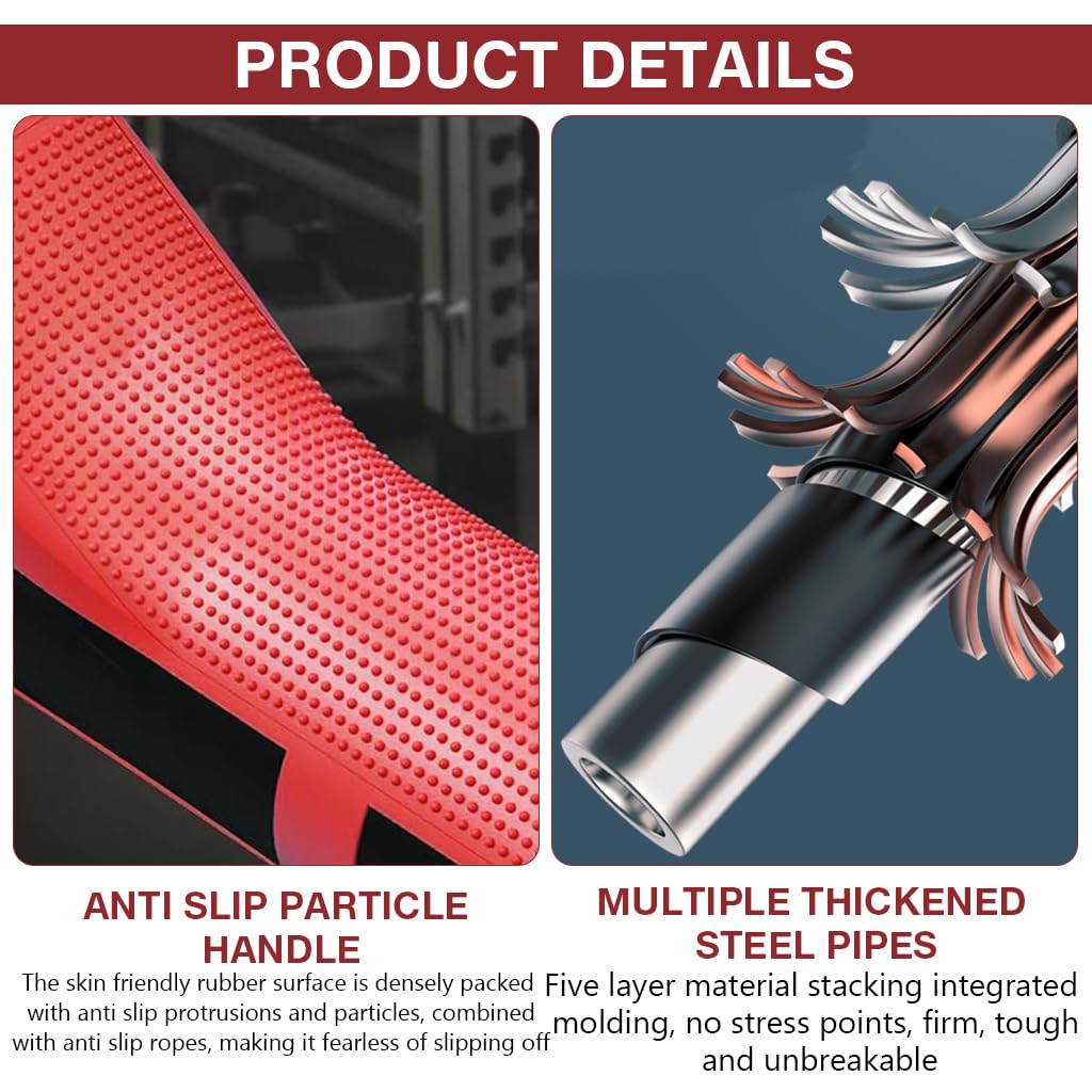 Proberos Power Twister Bar for Upper Body Training with 110–154lbs Resistance | Carbon Steel Build and Ergonomic Grip