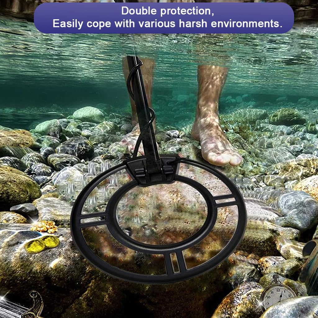 HASTHIP Metal Detector for Treasure Hunting with 10 in Disc and Ergonomic Handle | LCD Display