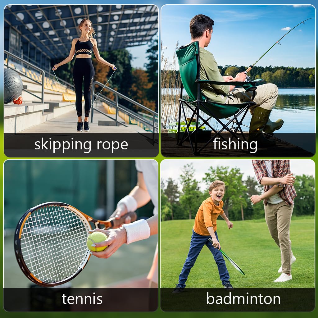 Proberos Tennis Racket Overgrip Set for Racket Sports with 3.6ft x 25mm PU Tape | Anti Slip Sweat Absorption