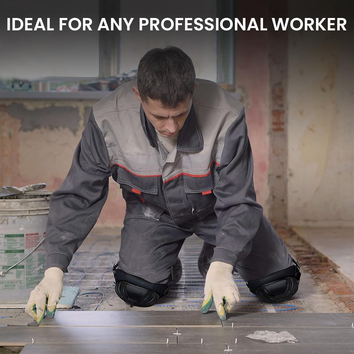 Proberos Knee Protector Pads for Work and Skating featuring TPE Hard Shell & Cushioning | Waterproof Ergonomic Design