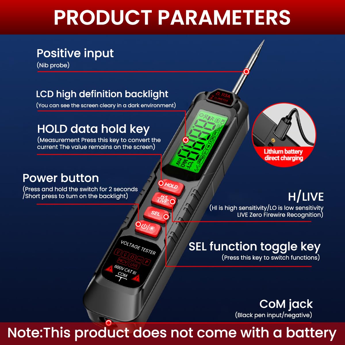 Digital USB Voltmeter 3.6V–12V QC 3.0 for Laptop & Solar Panel ...
