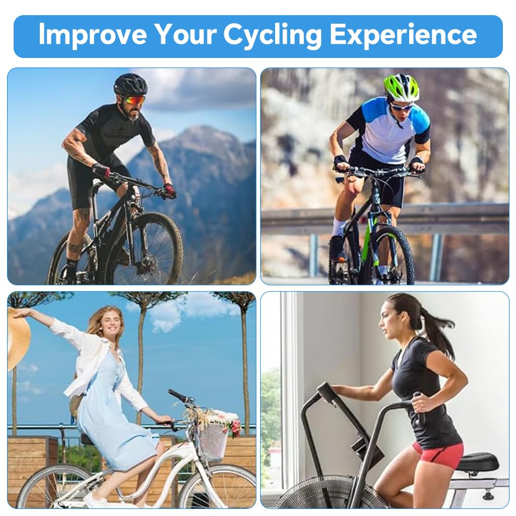 Proberos Bicycle Saddle Cover for Road and Mountain Bikes with Honeycomb Cushion | 40% Shock Absorption Silicone