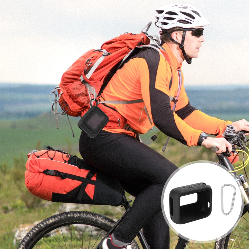 ZORBES Bluetooth Speaker Silicone Cover for JBL GO4 with Embossed Buttons and Anti Slip Skin