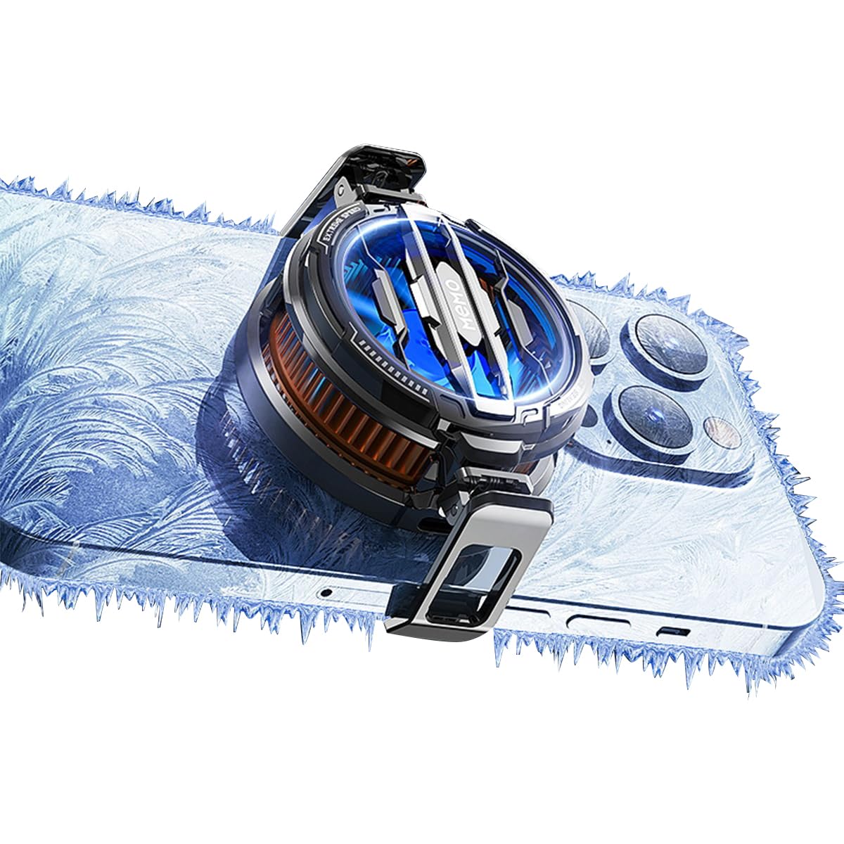 ZORBES Phone Cooler Gaming Fan, Semiconductor Fast Cooling Fan, Freezing Constant Cooling Temperature Phone Cooler for Gaming, Gaming Mobile Cooler Fan for iPhone 12+ or iPad, Phone Cooler for Live Streaming