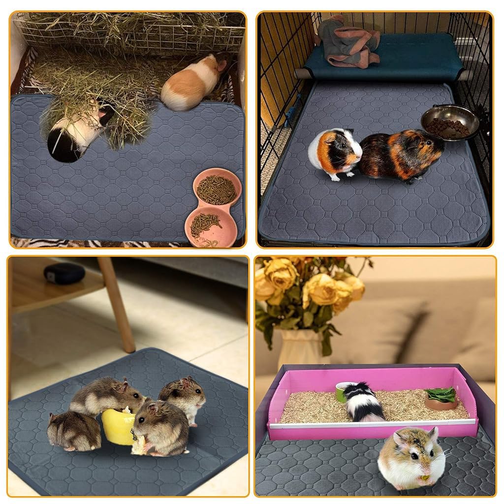 Qpets Pee Pads for Dogs with 4 Layer Waterproof Design 50x35 cm Set of 2 | Machine Washable