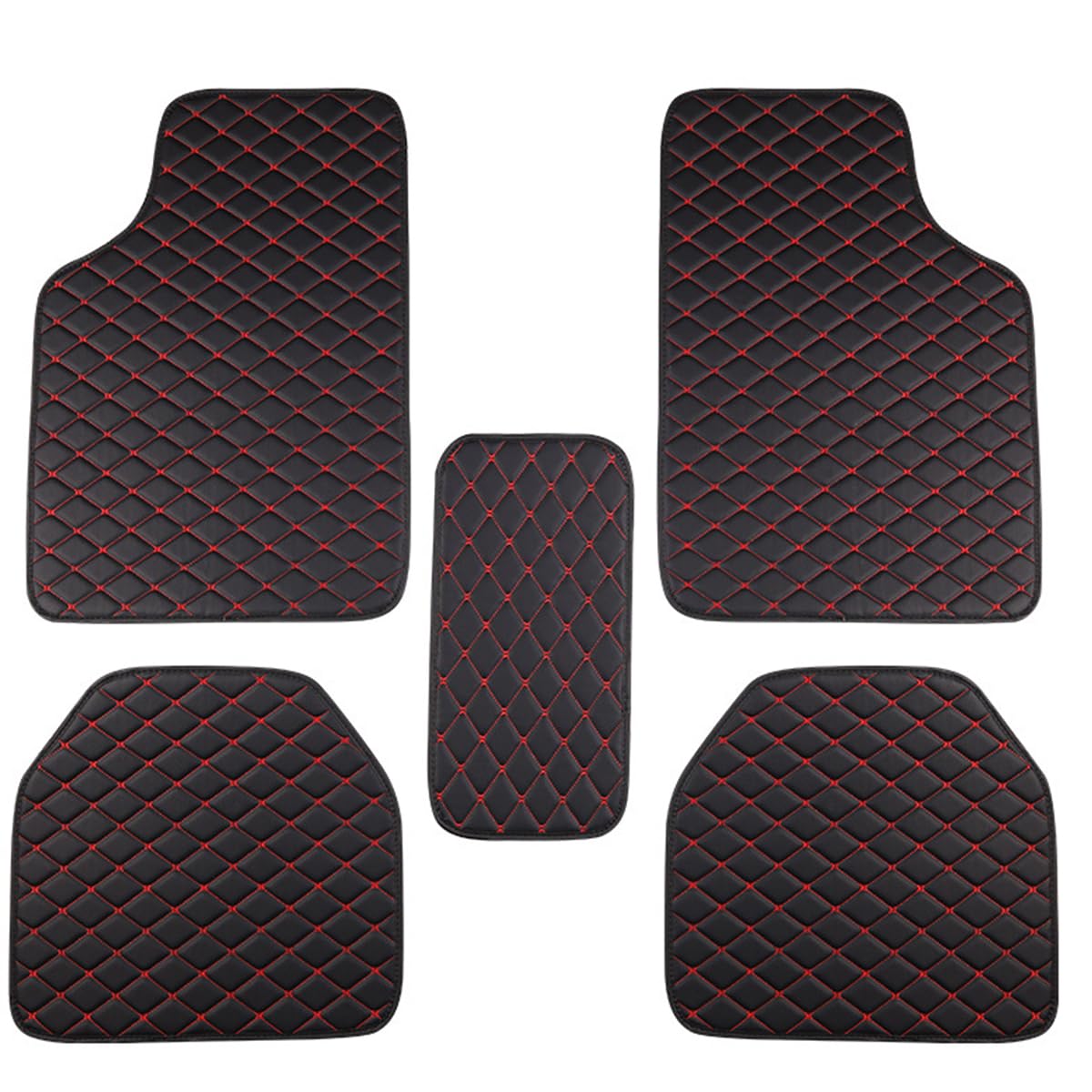 STHIRA Car Mats for SUV, Vans and Sedans featuring Anti-Slip Backing | Waterproof Leather Protection