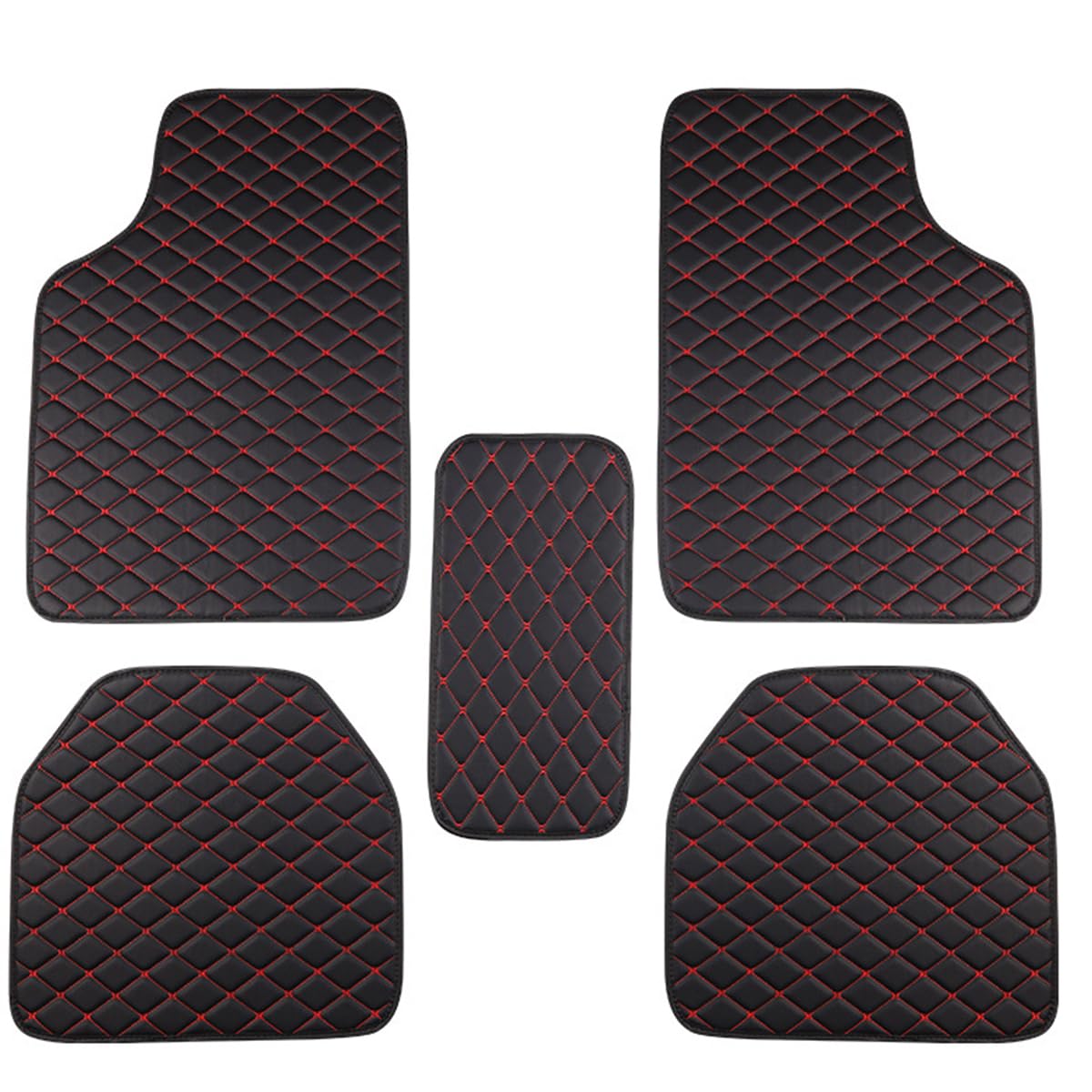 STHIRA® Premium Car Mats Waterproof Universal Fit Leather Car Floor Mats Anti-Slip Car Foot Mats for SUV, Vans, Sedans, Trucks Protection for Car Carpets, Durable Material