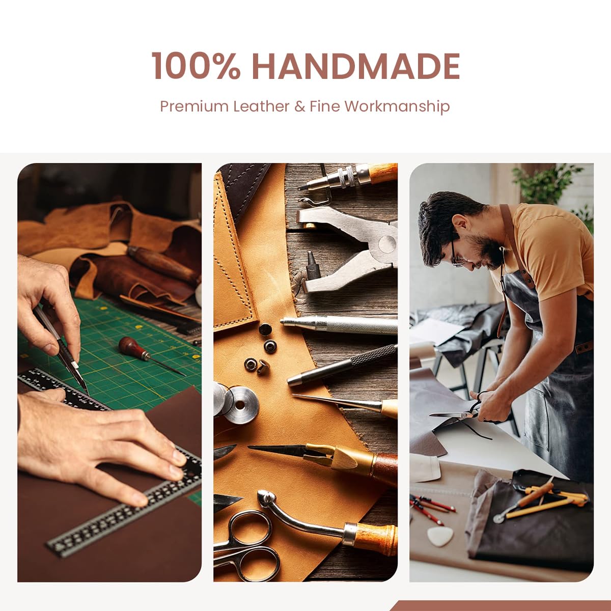 Climberty PU Leather Bookmark Set for Reading | 4 Pcs with Decorative Rope for Book Lovers