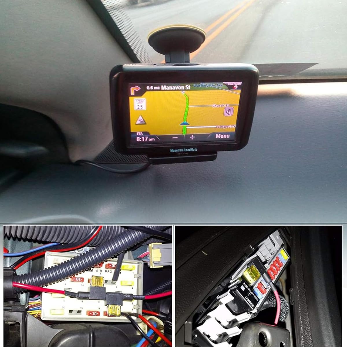 STHIRA Car Add a Circuit Fuse Tap for Vehicles with Dual Slot Holder | 12 Pack 4 Types ATO ATC ATM APM