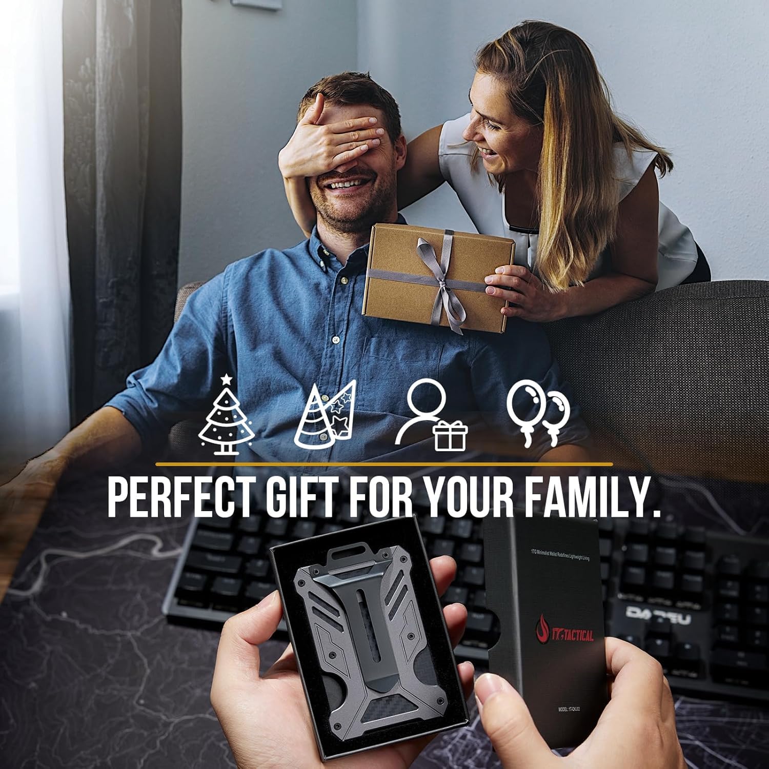 OFIFO Metal ID Card Holder for Office and School with Secure Clip & Aluminum Alloy Design