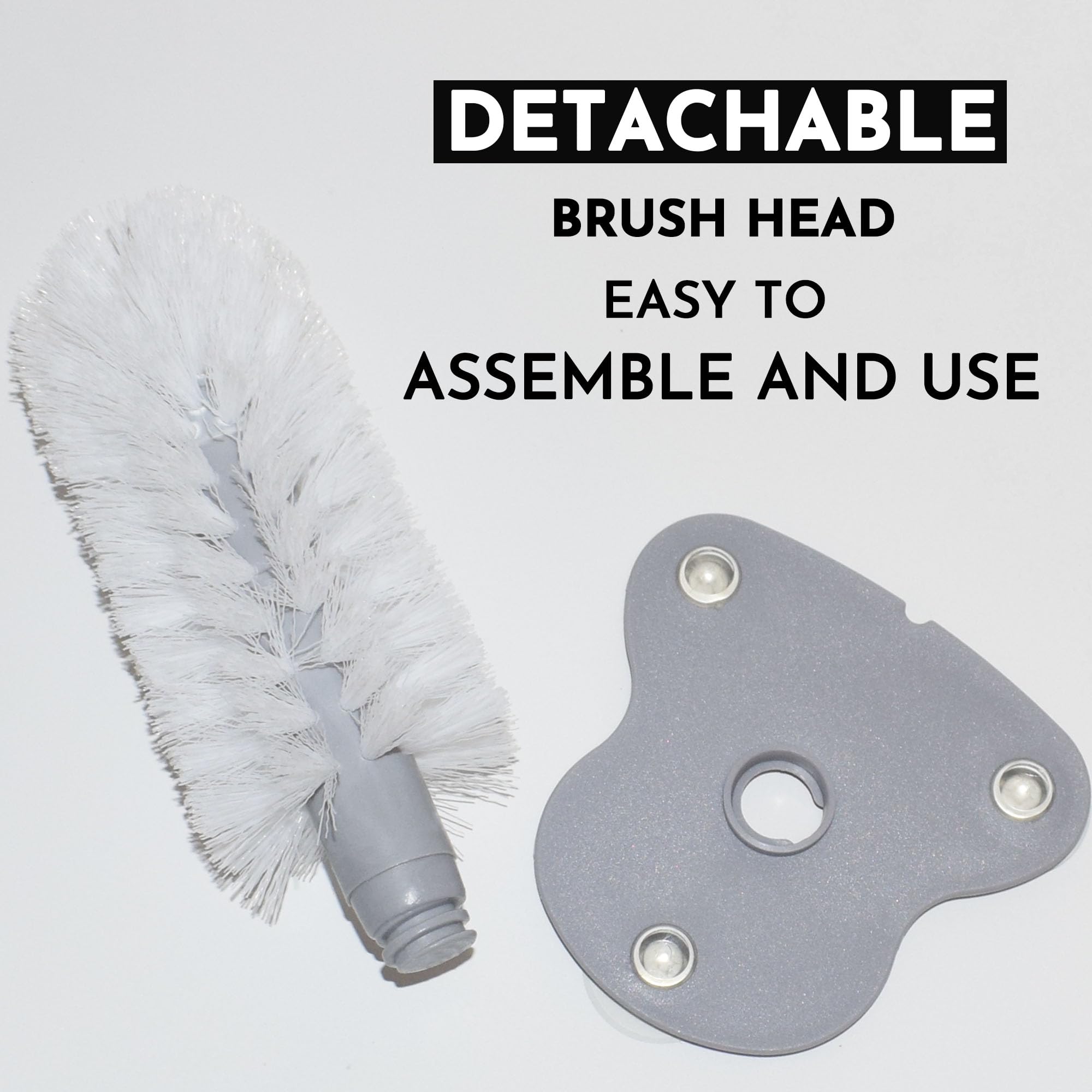 Qpets Turtles Brush for Tanks with Suction Cup and Soft Bristles featuring 7.48 in Length | Gentle Shell Cleaning Tool