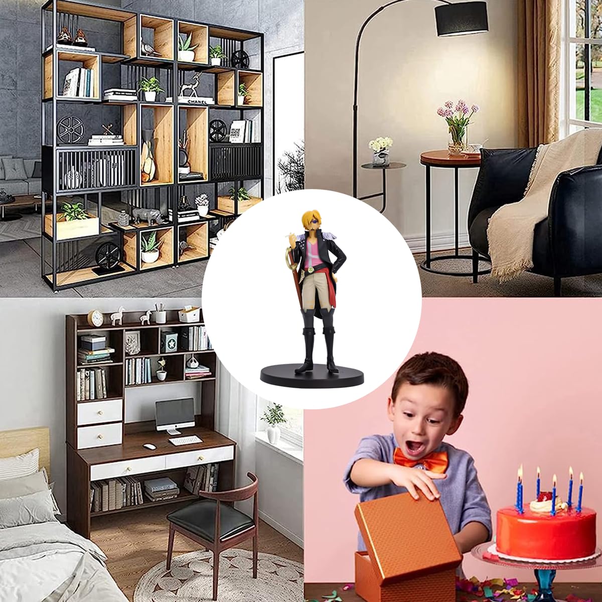 PATPAT Sanji Action Figure for Desk and Room Decoration featuring PVC Design | Gift for One Piece Fans