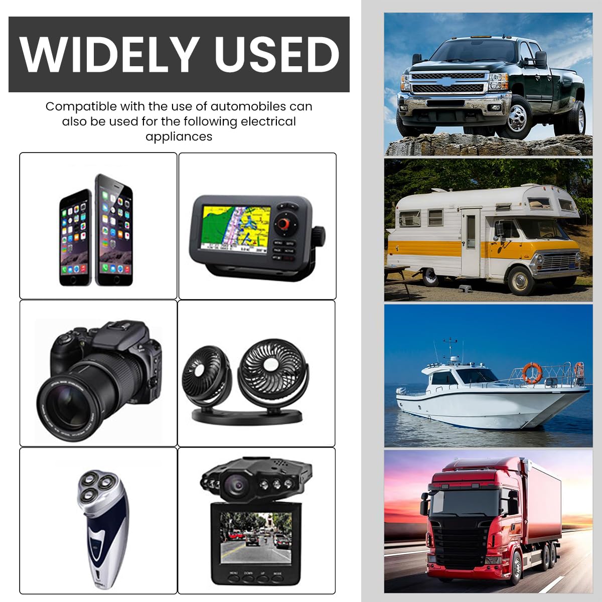 STHIRA Car Cigarette Lighter Socket Splitter for 12V 24V Use with Dual Outlet Design | 3PCS