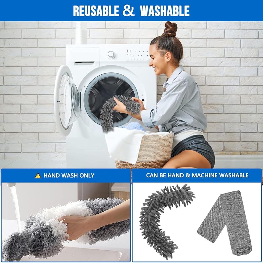 Supvox® Microfibre Feather Duster Bendable Washable Long Duster