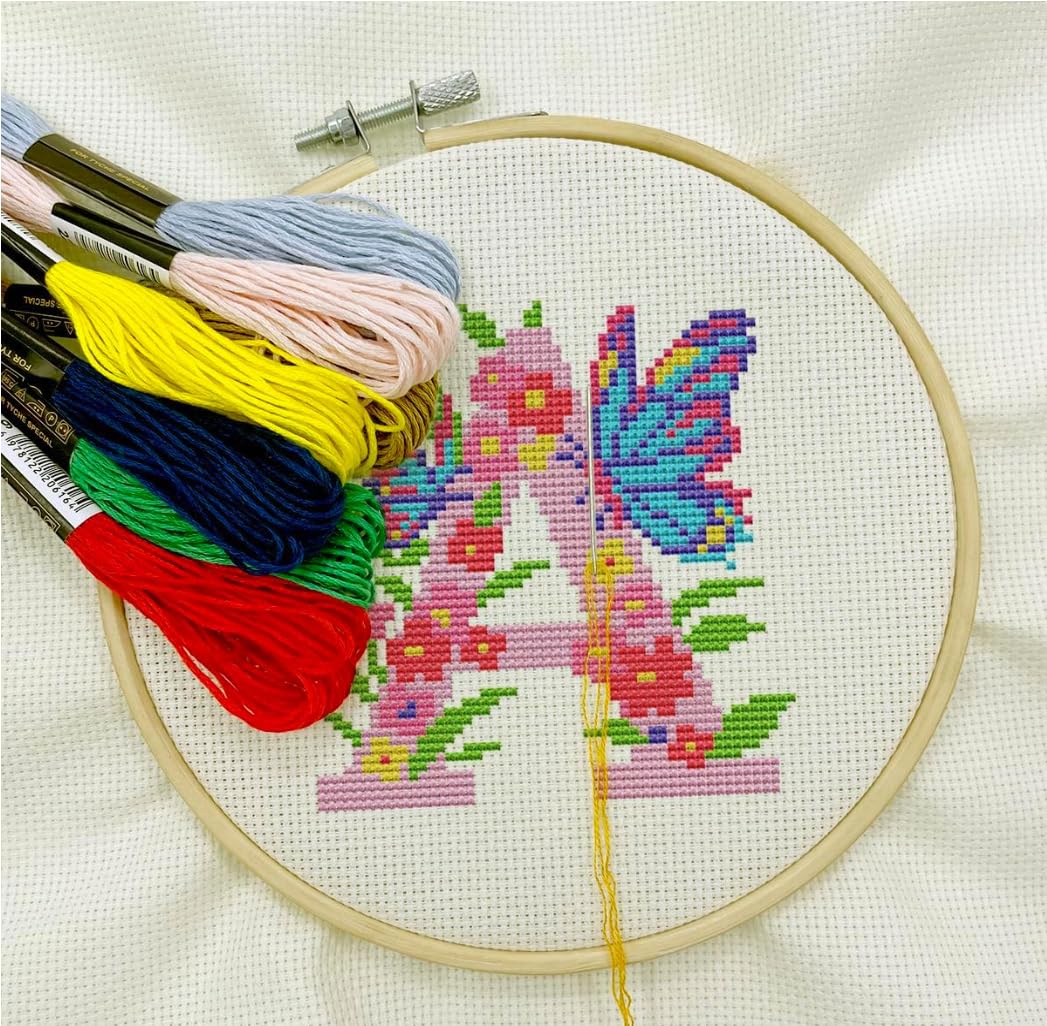ZIBUYU Embroidery Thread Set for Cross Stitch and Sewing with 50 Skeins Cotton Yarn | Multi Color DIY Crafts