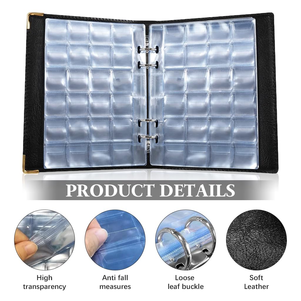 OFIFO Coin Album for Collectors with 360 Compartments and Zipper Closure | PVC Anti‑scratch Storage Book