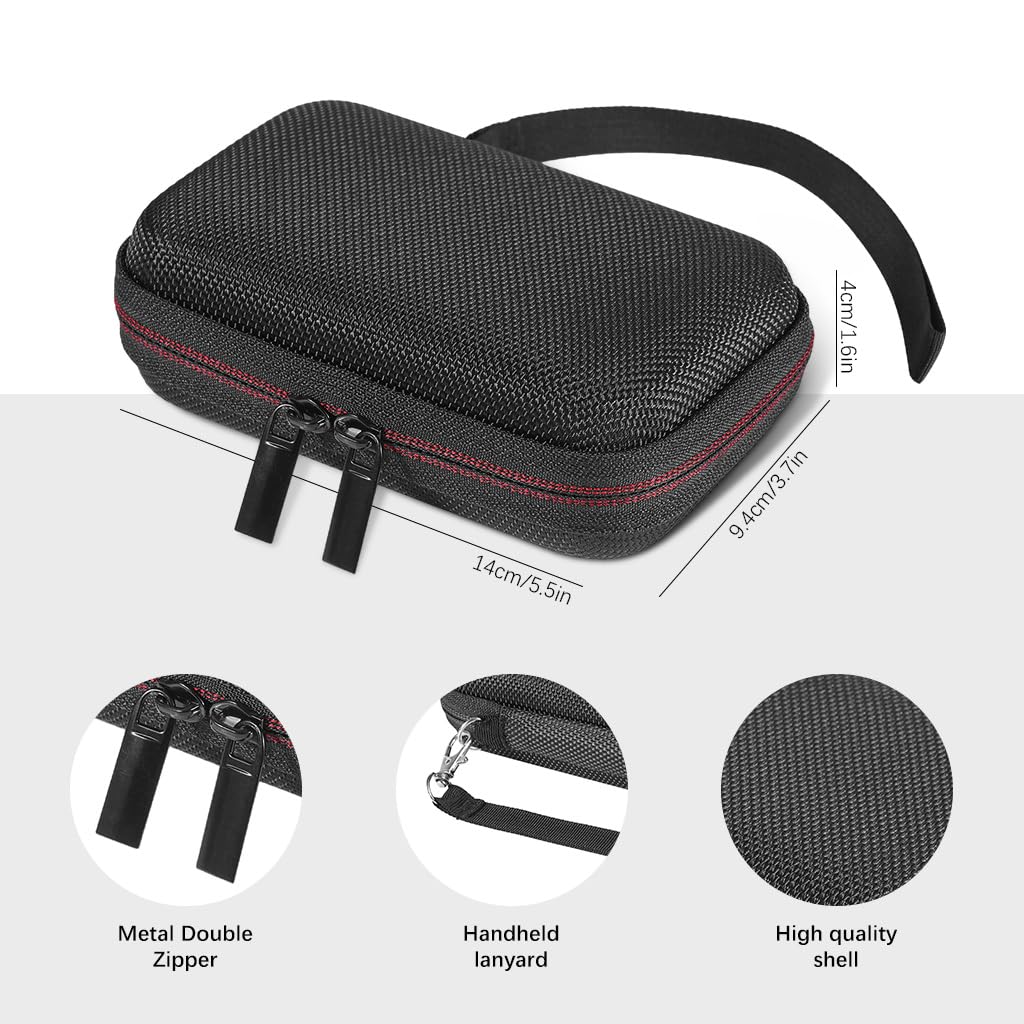 ZORBES Hard Carrying Case for Samsung T5 EVO 2TB 4TB 8TB with EVA Shell & Mesh Pocket