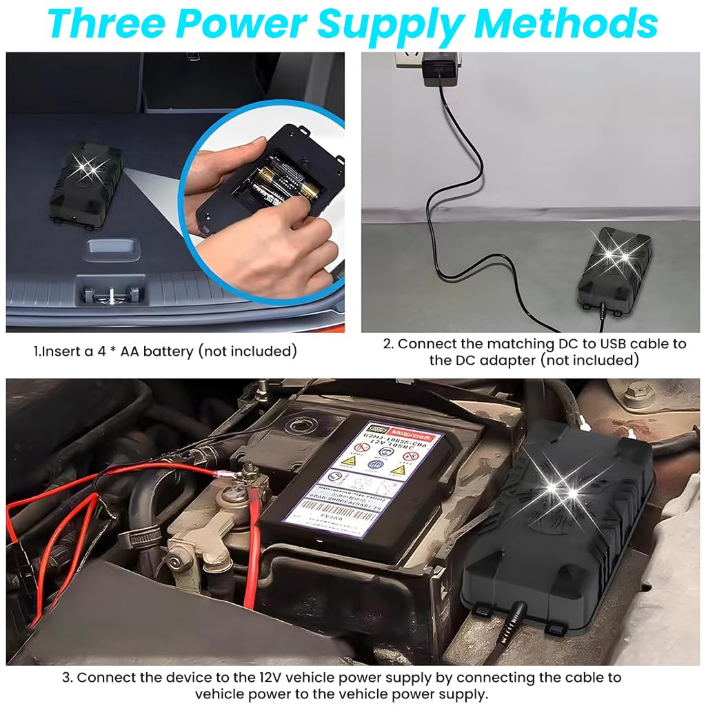 HASTHIP Car Mouse Repeller for Car and Home Use with 8–56Hz Ultrasonic Sound | Motion Sensor Energy-Saving Design