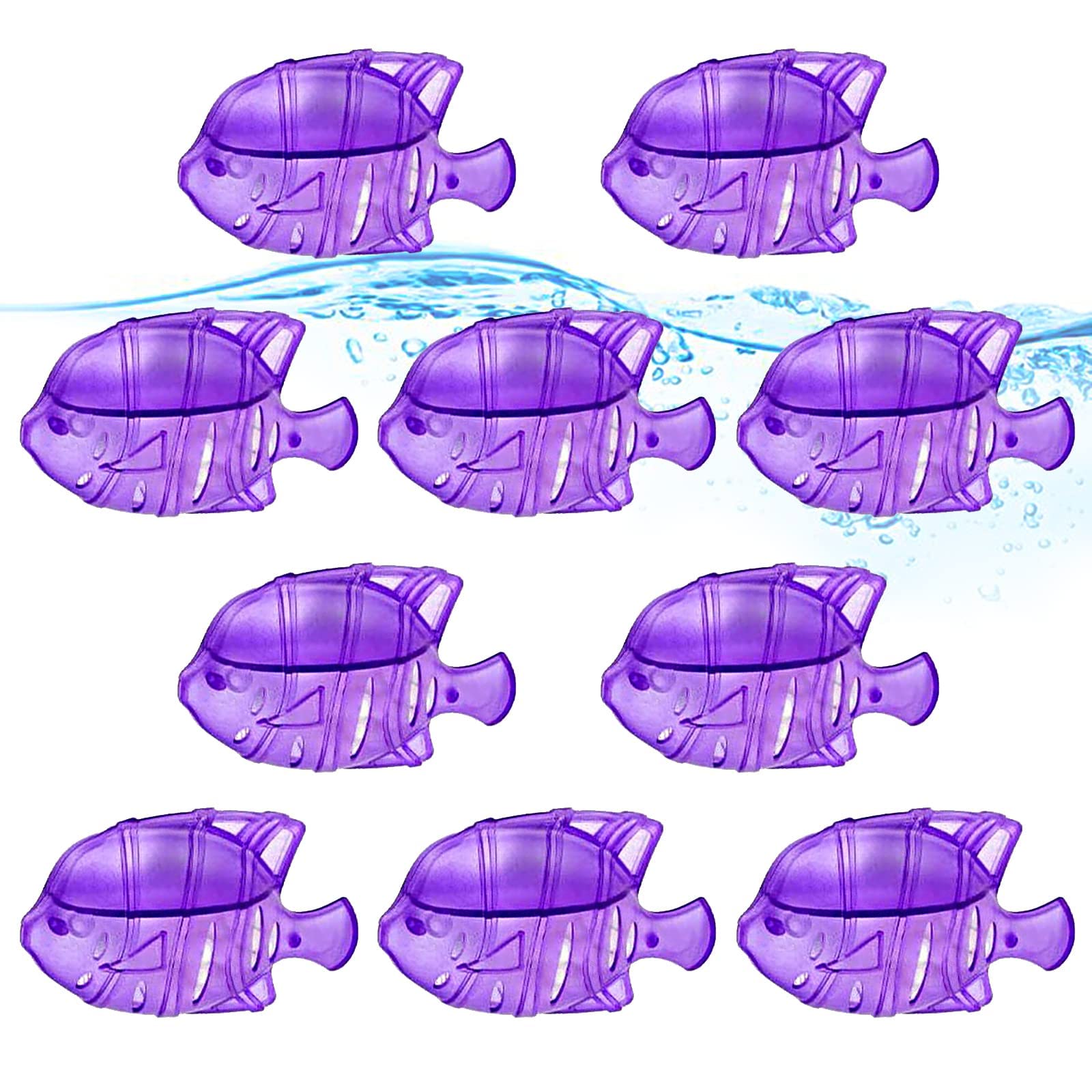 ZIBUYU® 10pcs Universal Humidifier Tank Cleaner, Compatible with Drop, Droplet, Humidifier Fish, Most Warm & Cool Mist Humidifiers Fish Tank, Purple