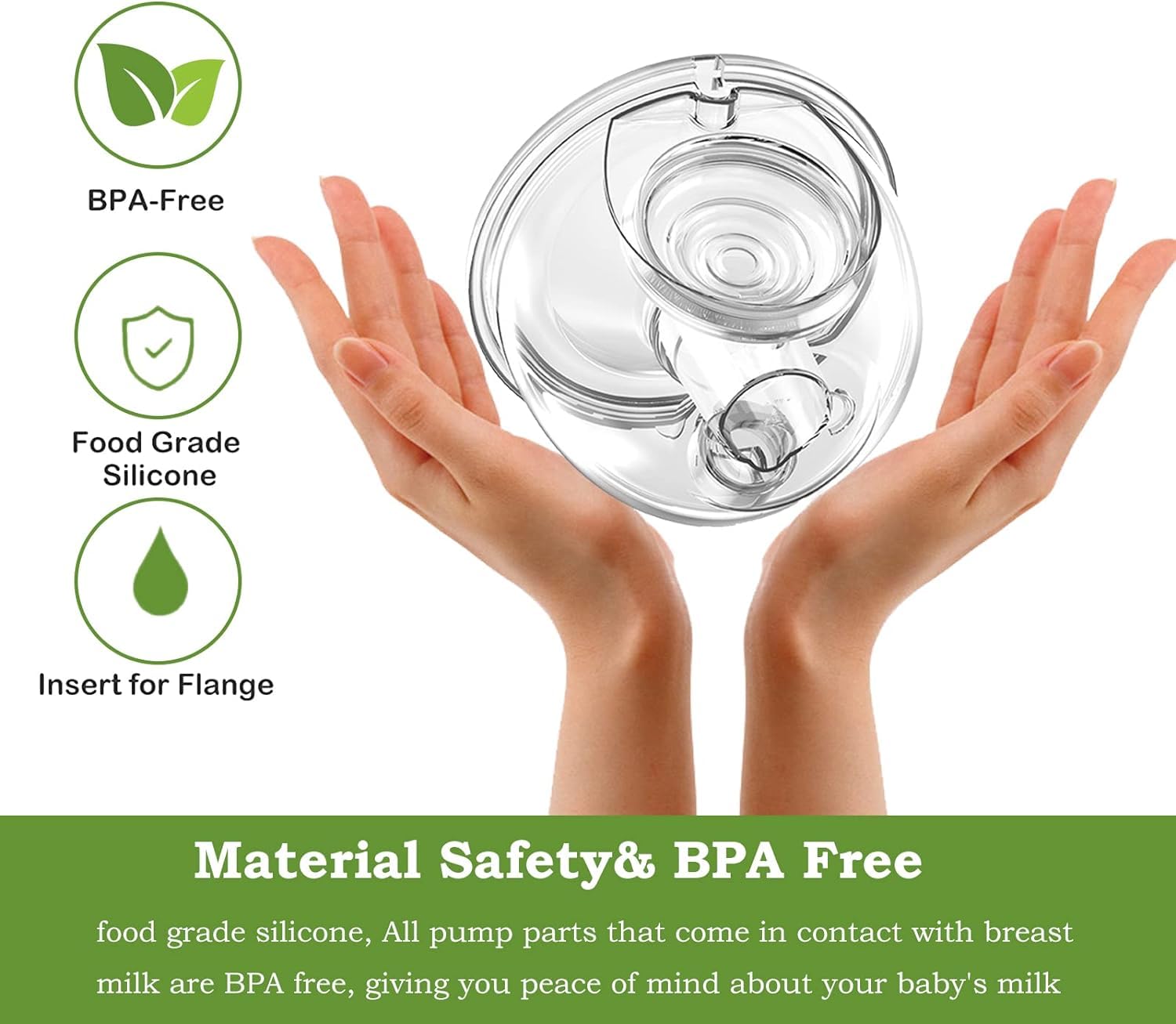 SNOWIE SOFT Breastmilk Collector Cup for Wearable Breast Pump with 24 mm Ergonomic Design | BPA Free Silicone Replacement Parts