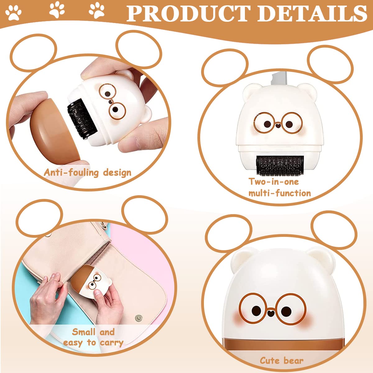 Climberty Identity Protection Roller Stamp for Privacy with 9 mm Blade and Refillable Ink | Brown