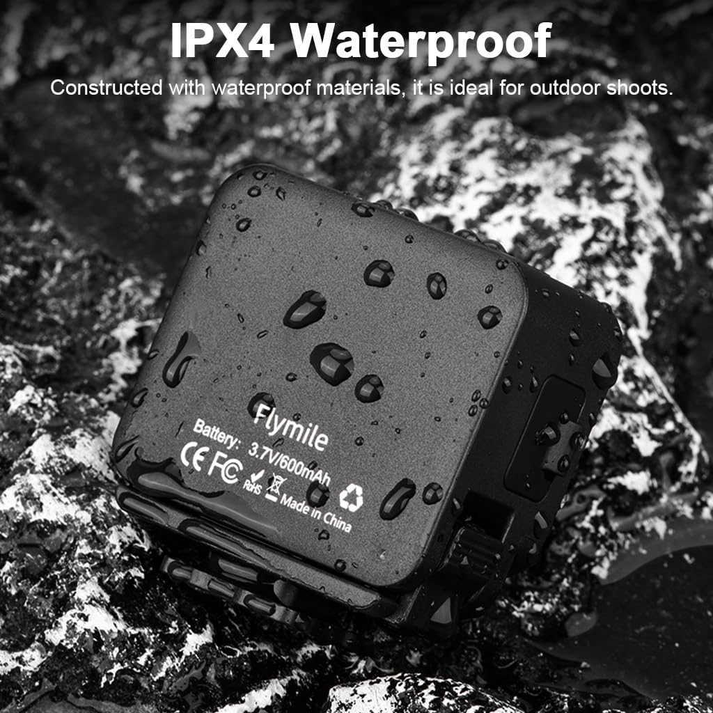 ZORBES Compatible with DJI Osmo Action Camera Fill Light with Magnetic Quick Release and 3 Color LED 600mAh | Cold Shoe Adapter for Outdoor Photography