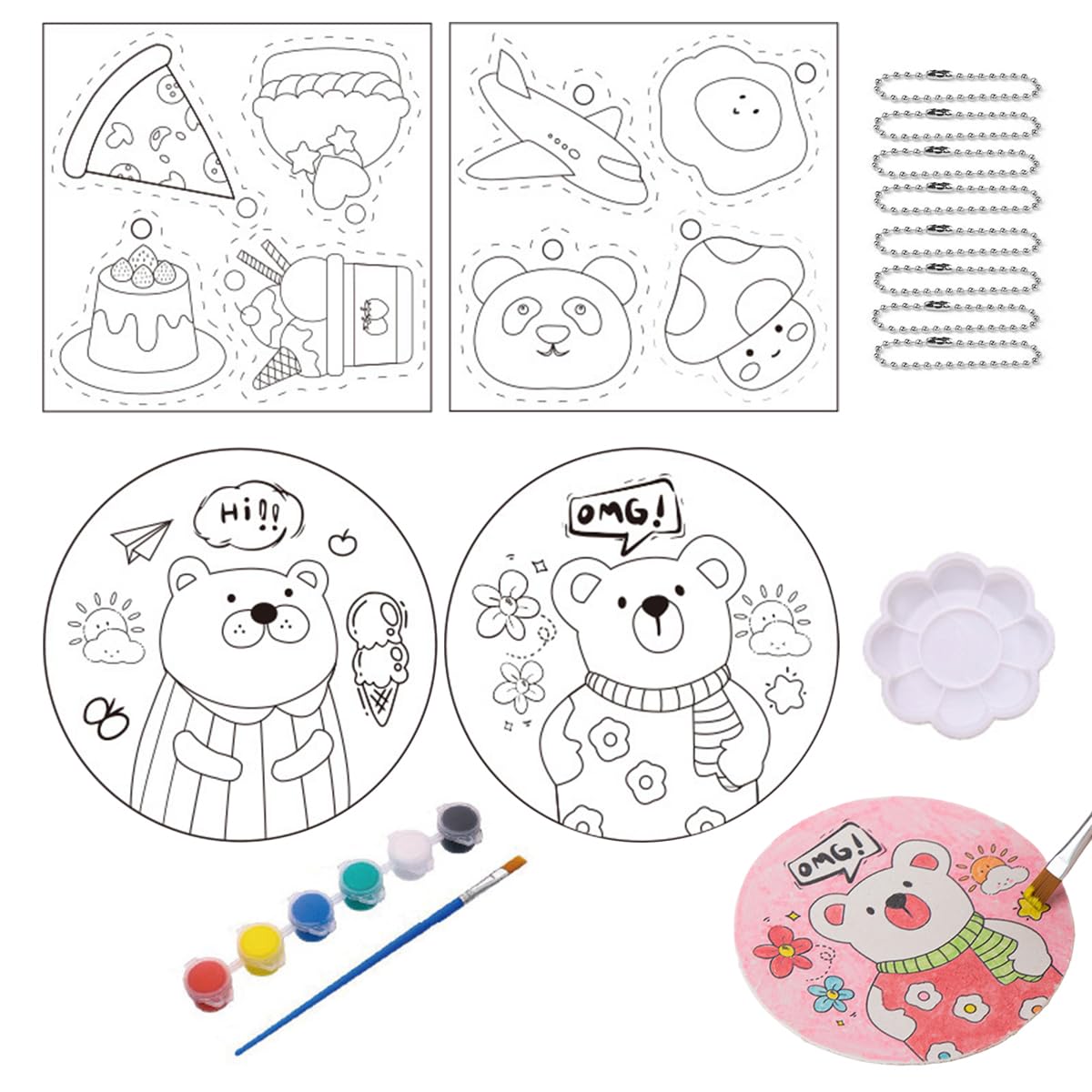 HASTHIP Foam Texture Painting Kit for DIY 3D Madhubani Art featuring Water-Puffed Foam | Creative Gift for Girls Ages 8-12
