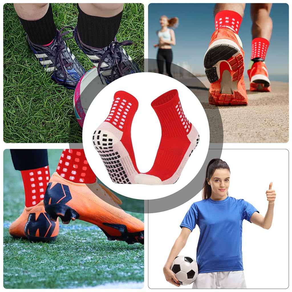 PROBEROS Training Socks for Badminton Soccer and Gym with Breathable Cotton Comfort 2PCS