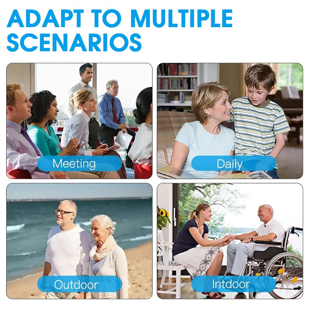 HANNEA Hearing Aid Machine for Ear with Rechargeable Charging Box and Noise Cancelling | Volume Control for Seniors