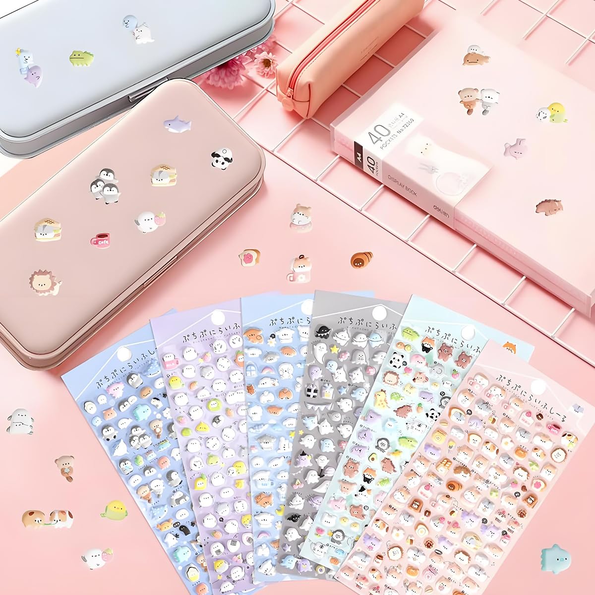 PATPAT Cartoon Stickers for Phones Laptops and Notebooks featuring 3D Vinyl Design 6-Pack