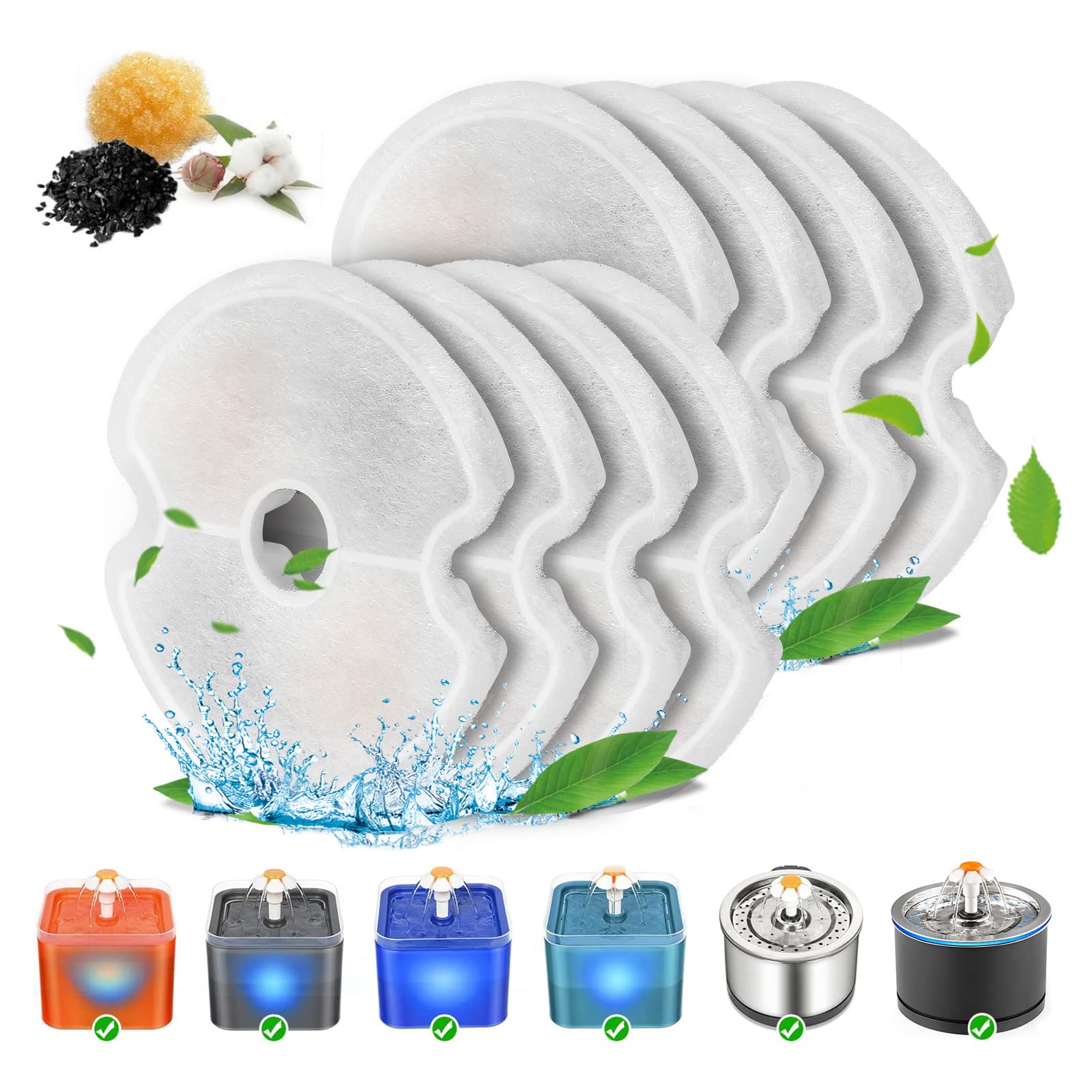 ZIBUYU® Cat Water Fountain Filters