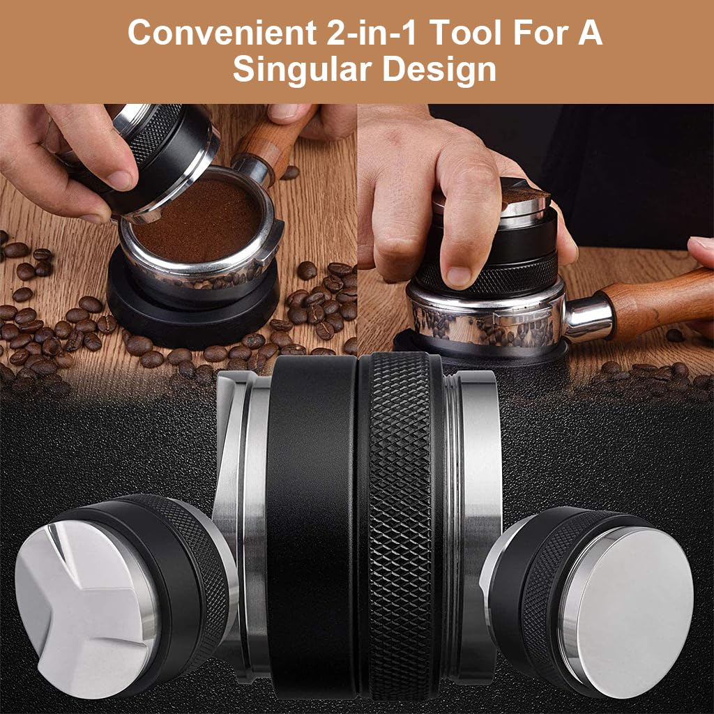 Supvox® Coffee Distributor & Tamper Double Side Ground Coffee Press