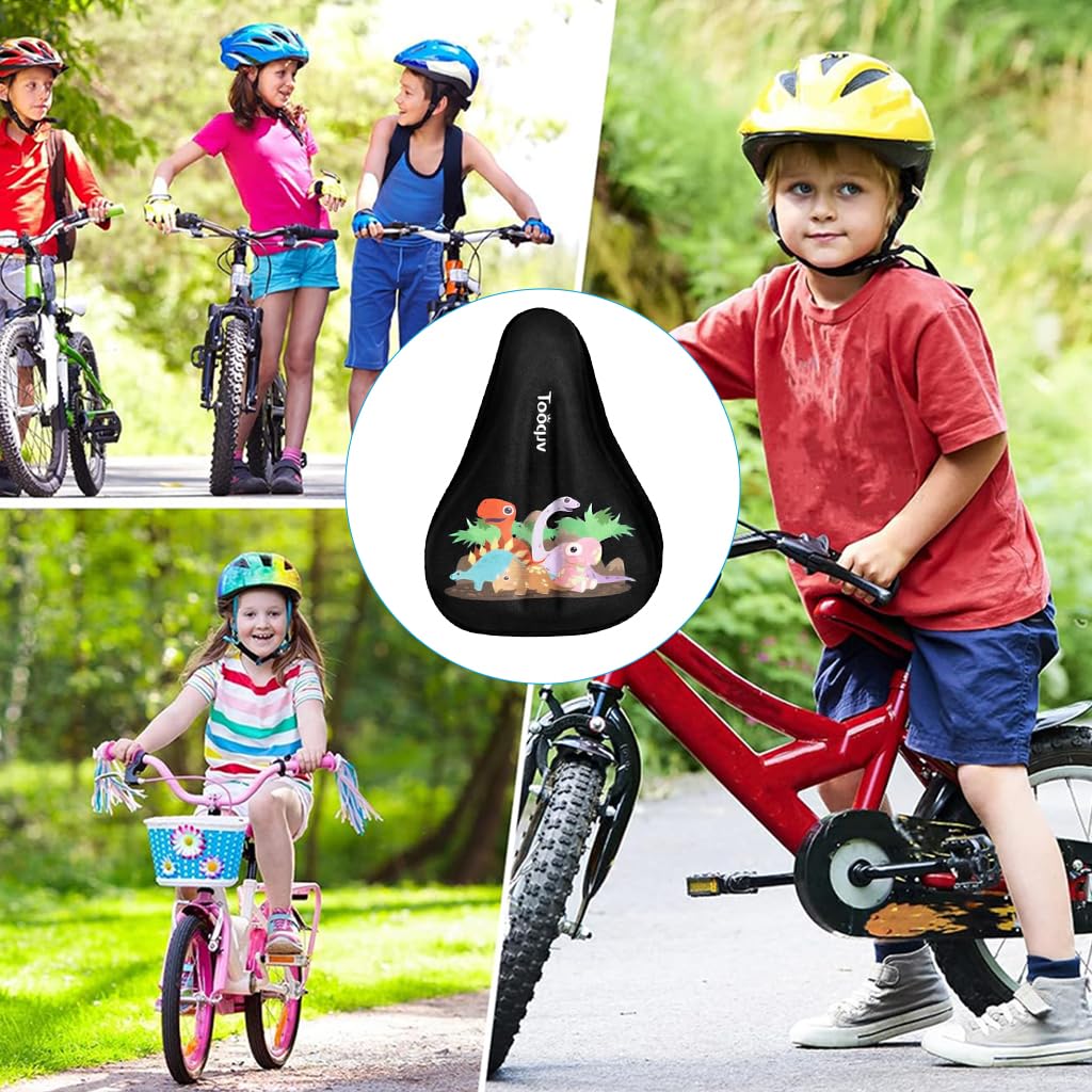 Proberos Kids Bike Saddle Cushion with Gel Memory Foam and Shock Absorption | Pink