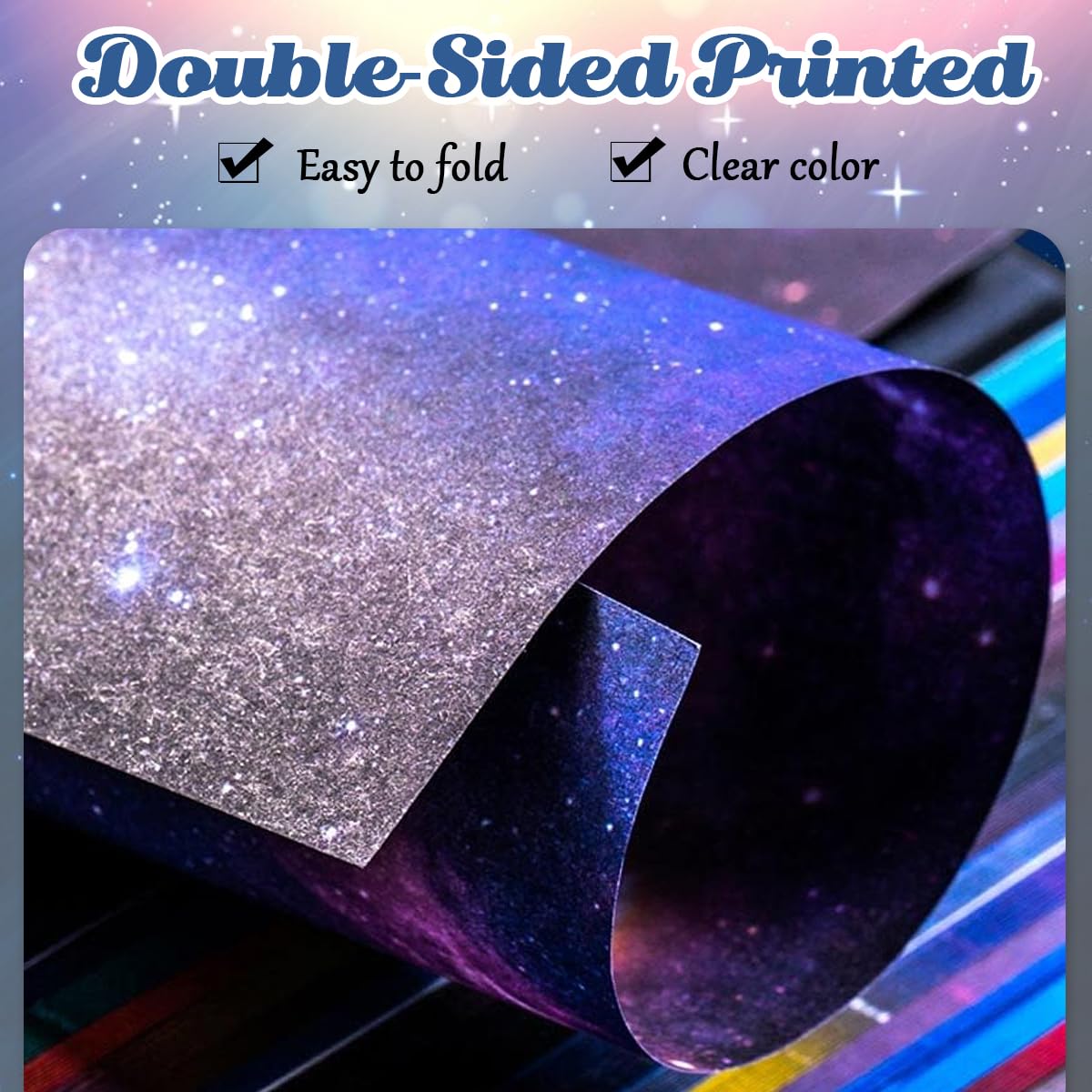 HASTHIP Origami Paper for Kids and Adults featuring 100 Double Sided Sheets 6x6 inch | 12 Galaxy Designs