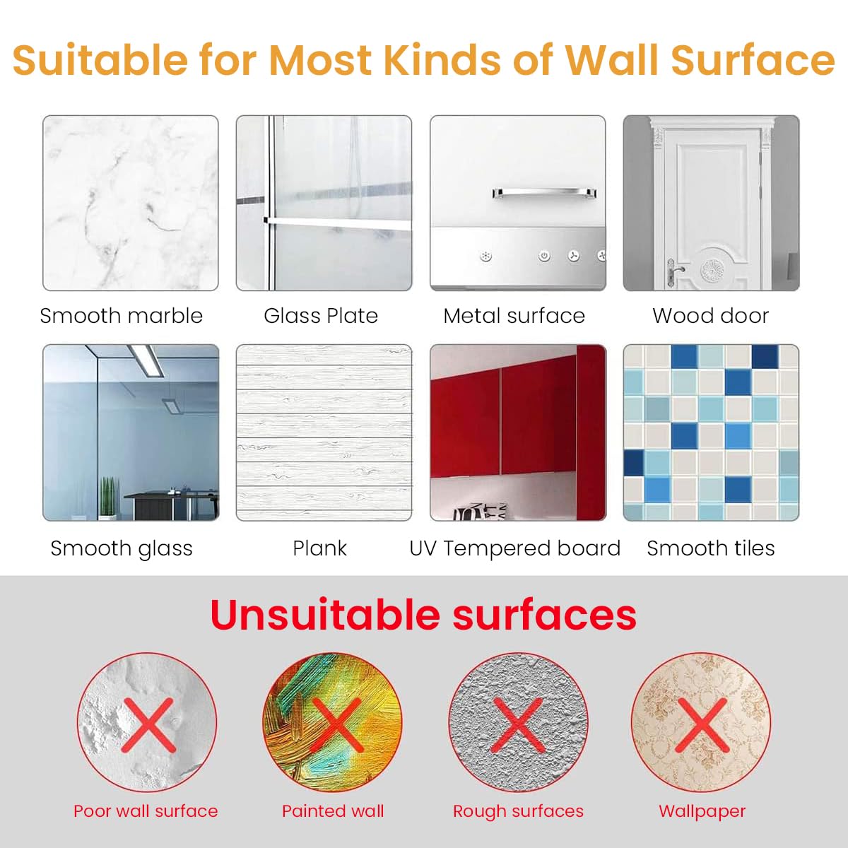 HASTHIP Hair Dryer Holder for Bathroom with 360° Rotatable Grip and Self Adhesive Storage Box