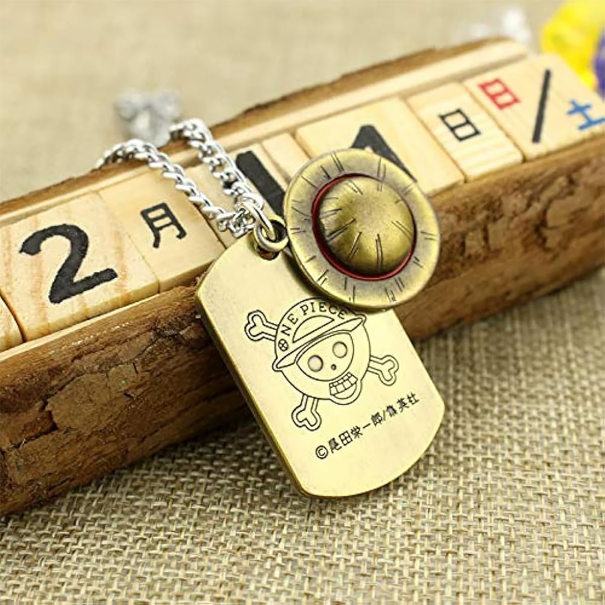 Zibuyu Anime Pendant Necklace for Men and Women featuring Monkey the Luffy Cosplay | Straw Hat Pirates Chain Accessory