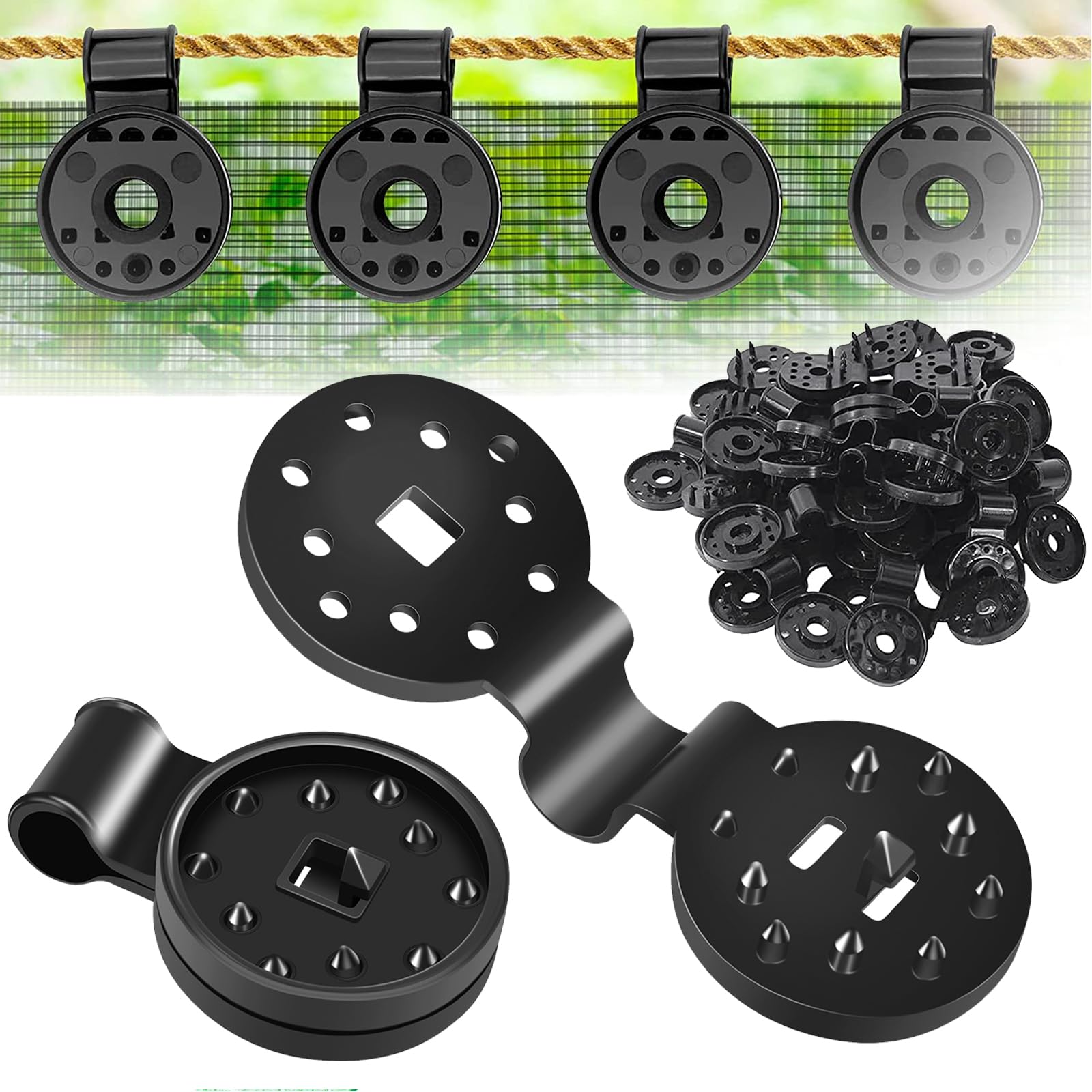 ZIBUYU® 50Pcs Shade Cloth Plastic Clip
