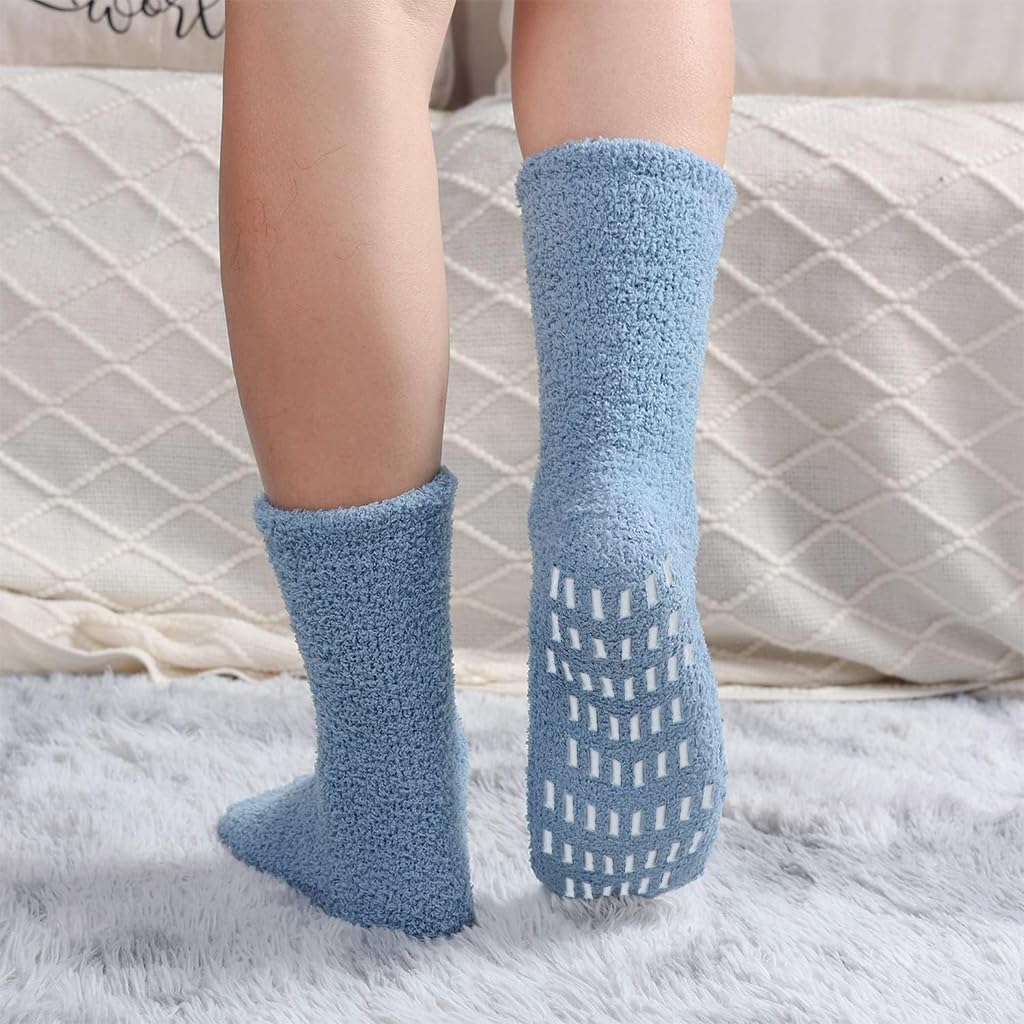 PALAY® 3 Pair Socks for Women Anti-skid Socks Home Floor Socks Coral Velvet Socks Warm Winter Thermal Socks Ankle Socks Ankle Socks for Women