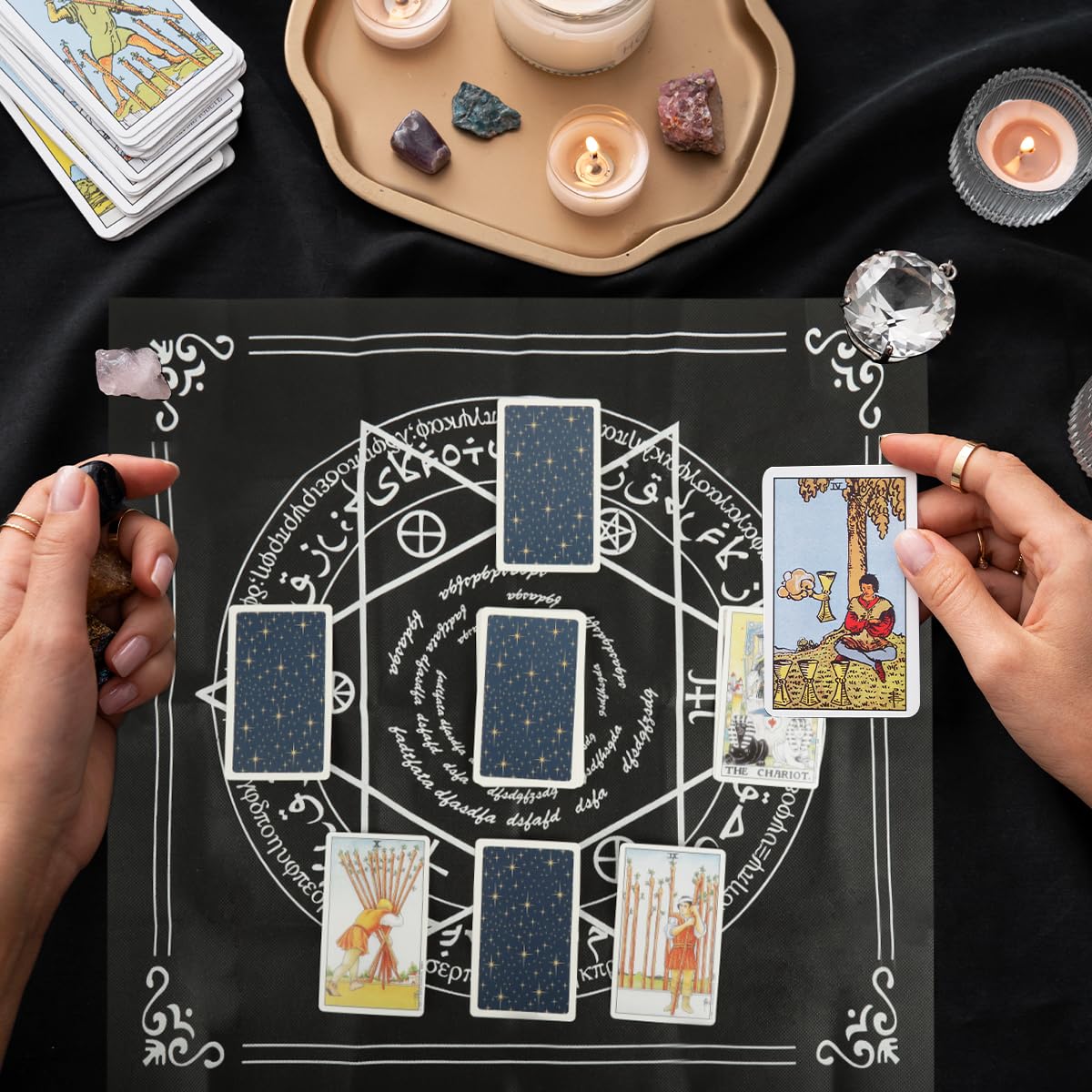 PATPAT Tarot Card Deck Set for Beginners with 78 Cards and Guidebook | Retro Illustration