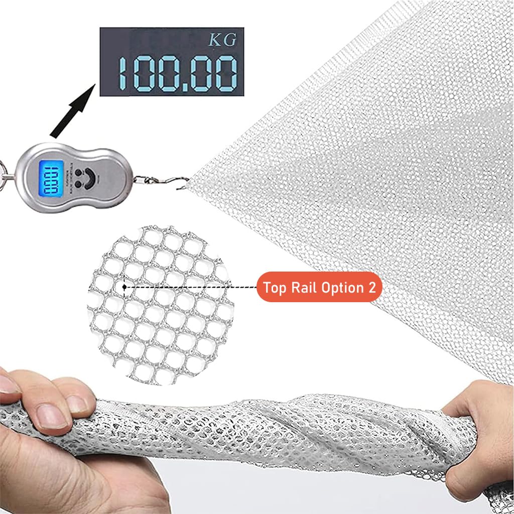 SNOWIE SOFT Baby Safety Net for Stairs and Balconies with 20 Zip Ties | 9.8 ft x 3.3 ft Polyester