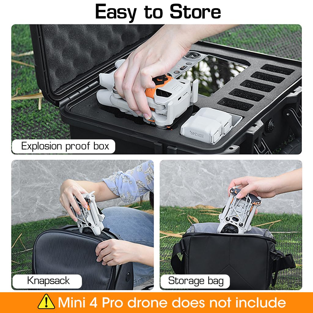 ZORBES Landing Gear for DJI Mini 4 Pro with 25mm Lift and Foldable Quick‑Release Design