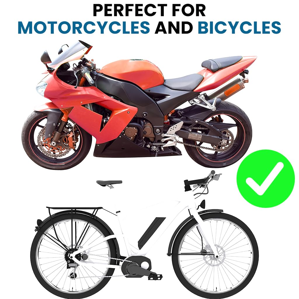 STHIRA Bike Chain Cleaning Brush with Dual and 4 Side Heads featuring Nylon Bristles | Reusable Tool for Bicycles and Motorcycles