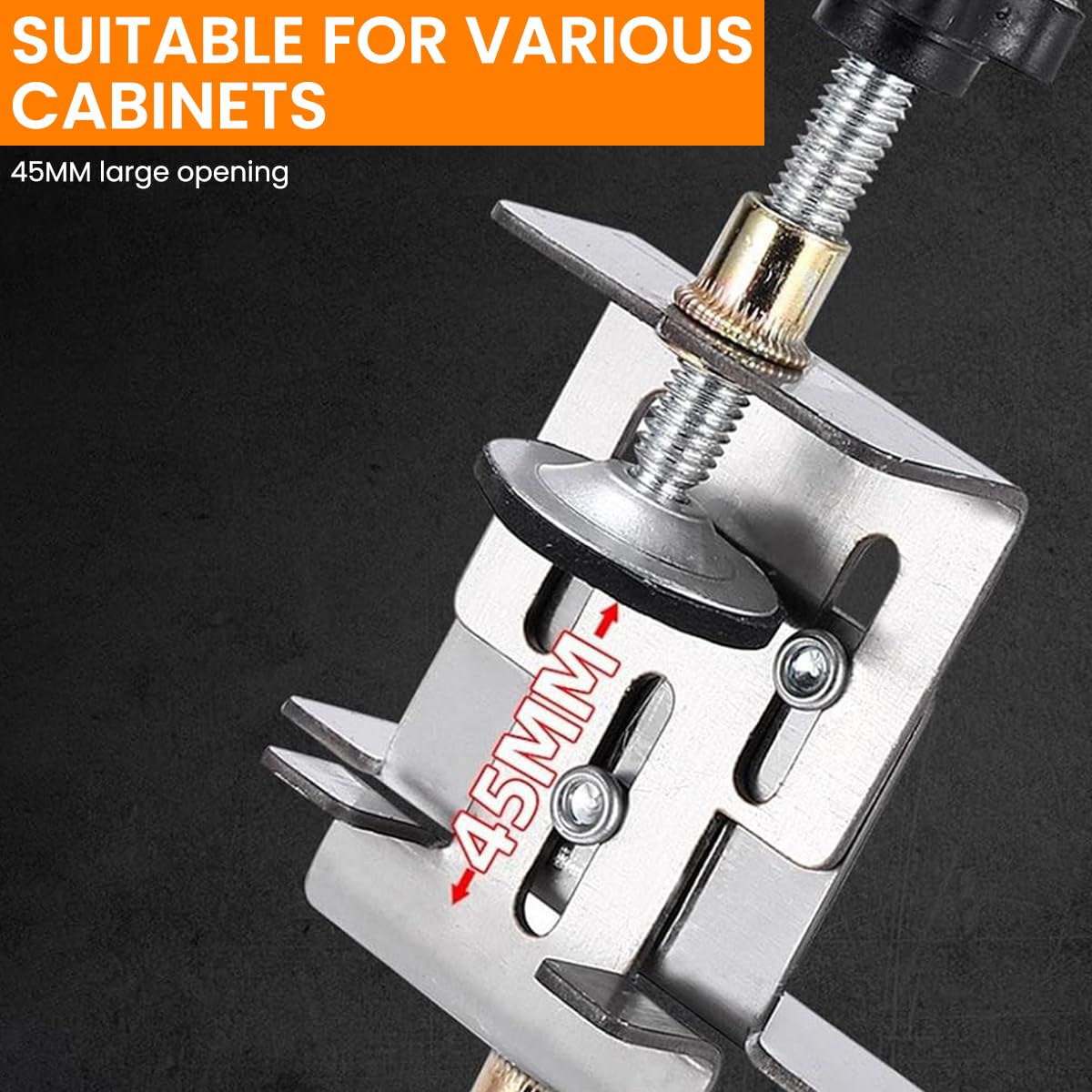 Serplex Cabinet Door Installation Jig for Precise Mounting | Adjustable Stainless Steel 2PCS