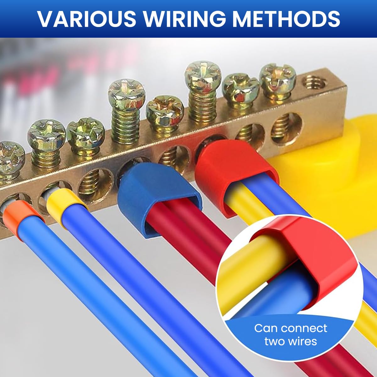 Serplex Wire Ferrules Terminals Kit for Electrical Projects with 1200pcs Dual Barrel Copper Connectors | Insulated Color Coded Crimp Pins