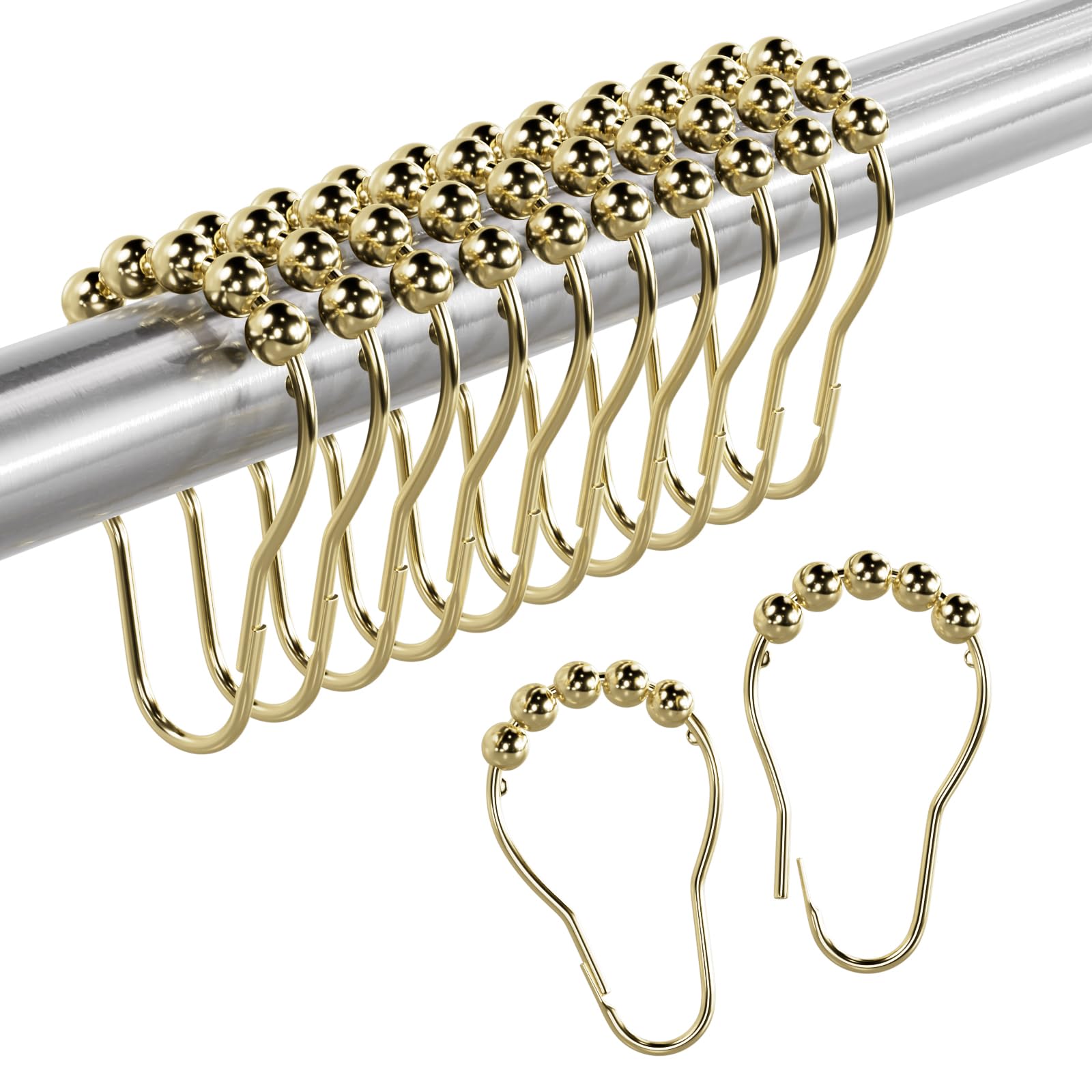 HASTHIP® Amazer Shower Curtain Rings,