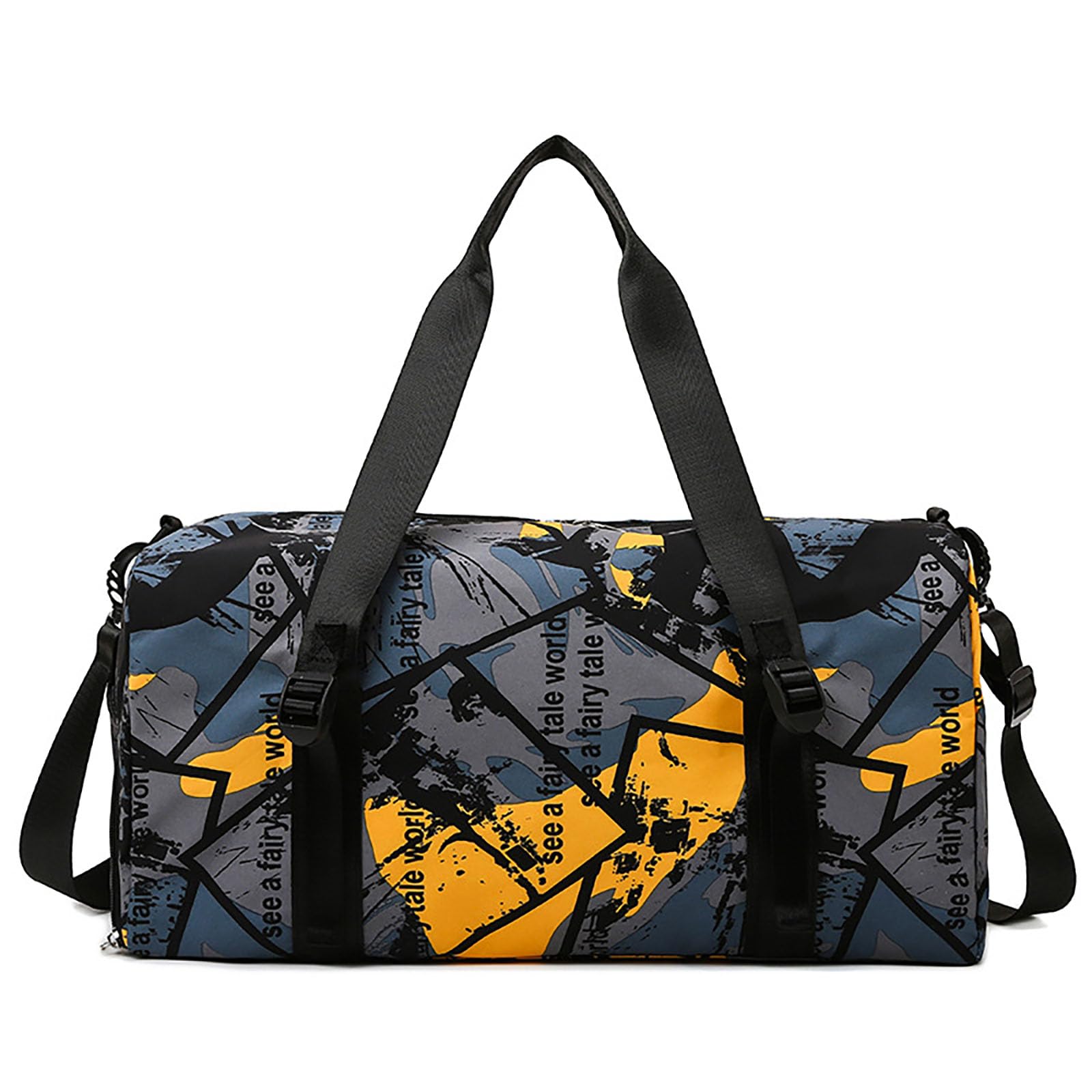 GUSTAVE® Dry Wet Separation Gym Bag Yoga Bag with Independent Shoe Compartment